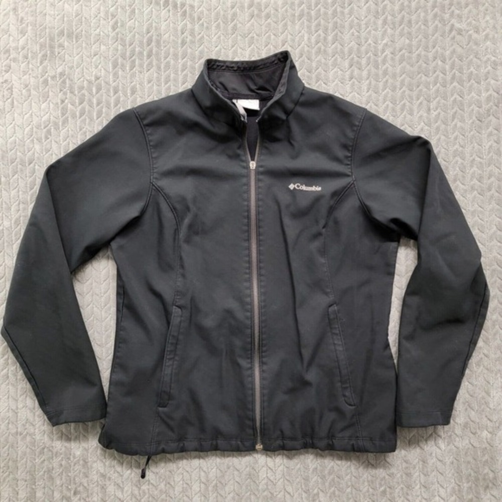 Columbia Women's Black Kruser Ridge Full Zip Softshell Jacket WL5343 Size XL